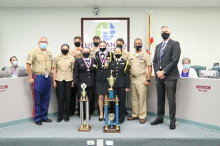CHS Air Rifle Team group photo