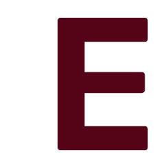 Letter E