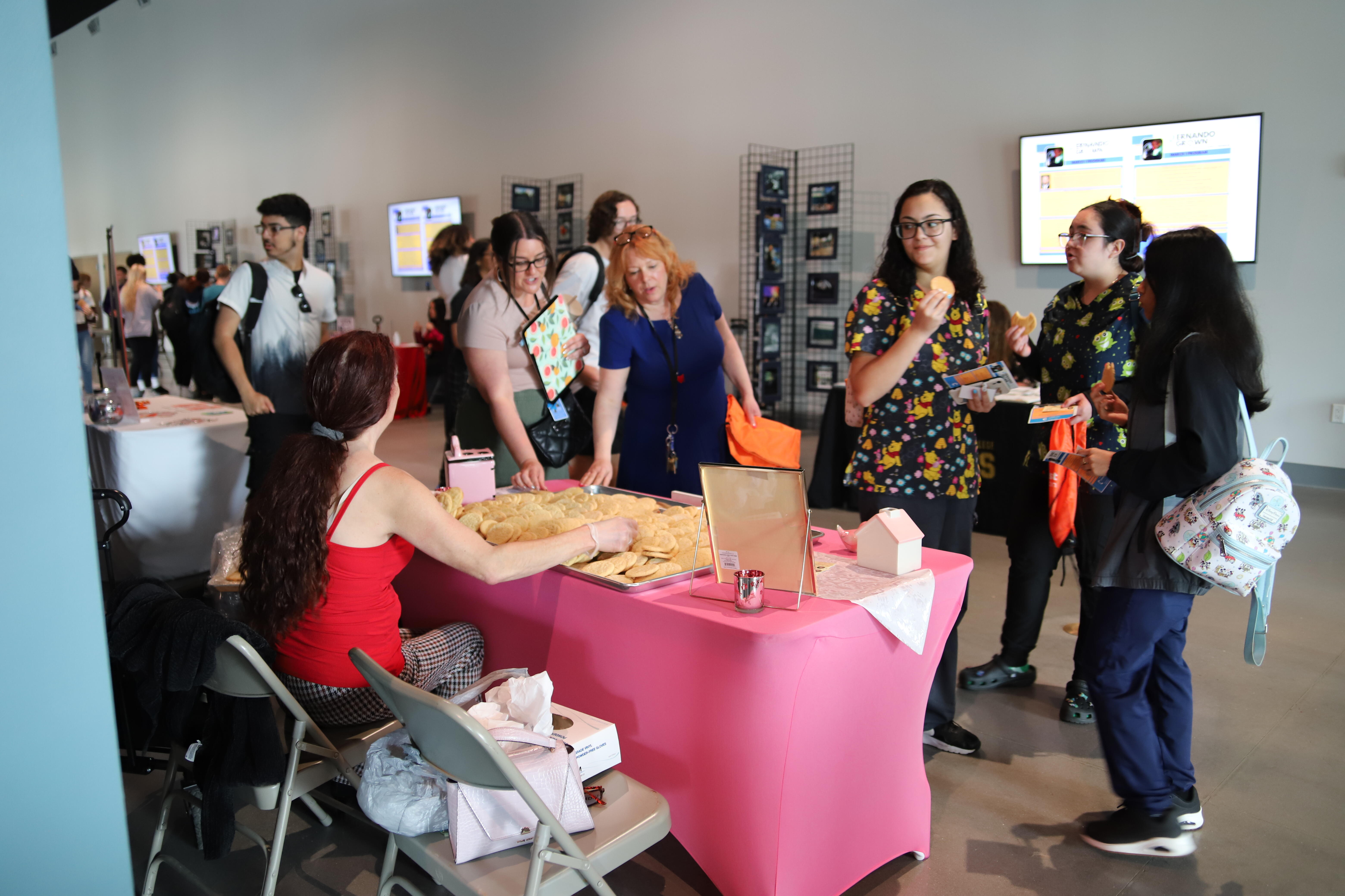 Students at the Hernando Grown event