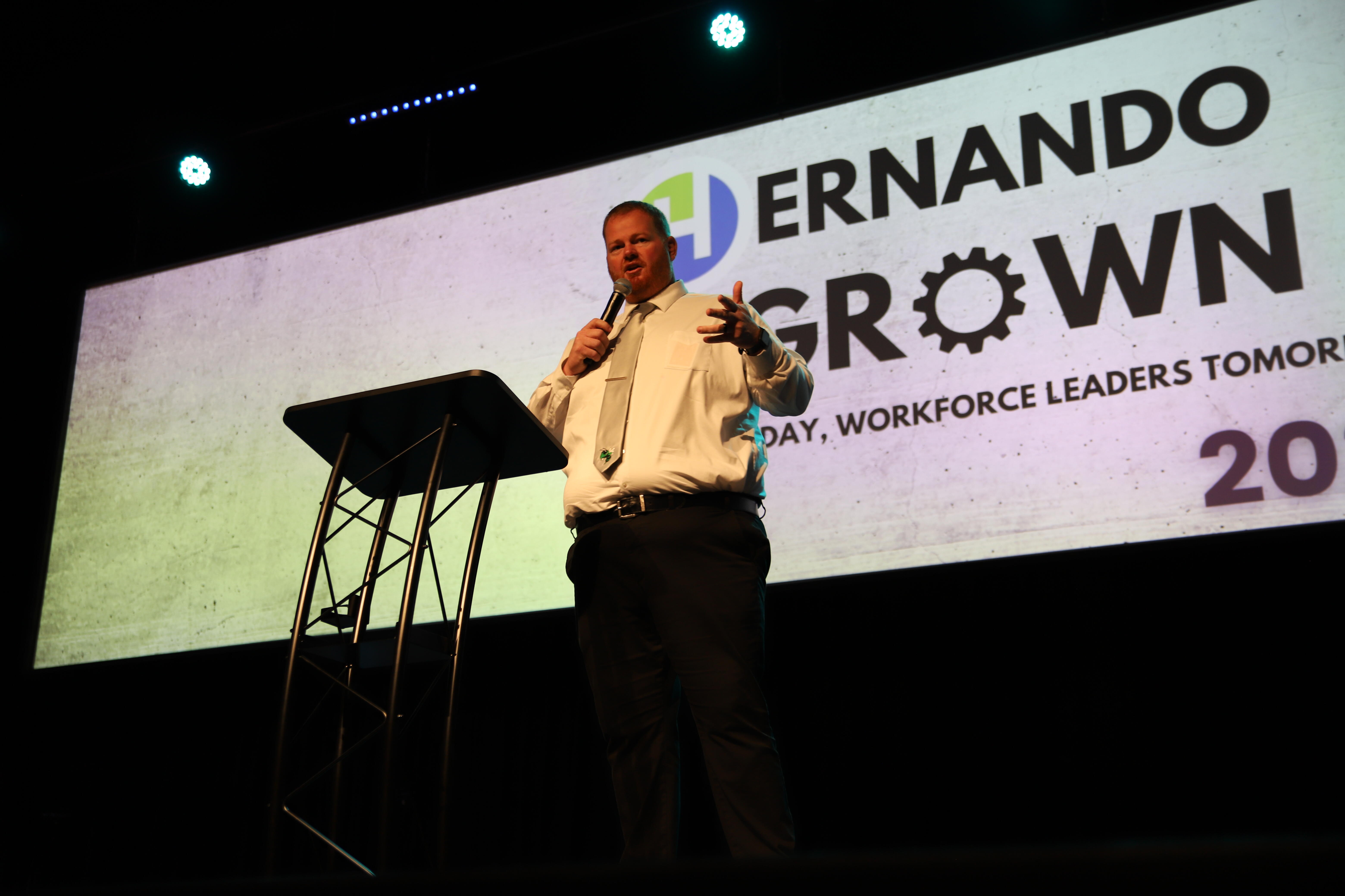 Speakers at Hernando Grown event