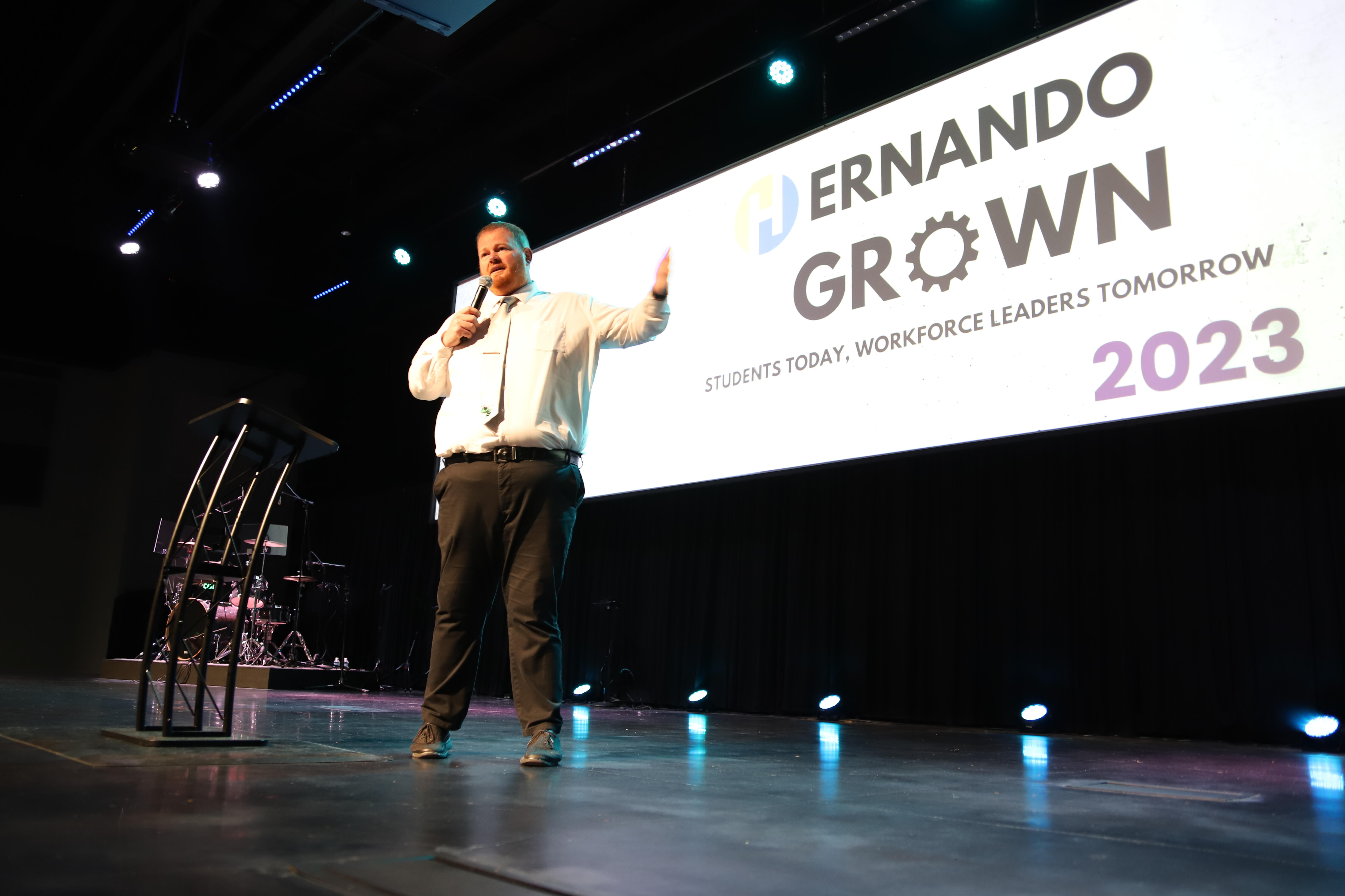 Speakers at Hernando Grown event