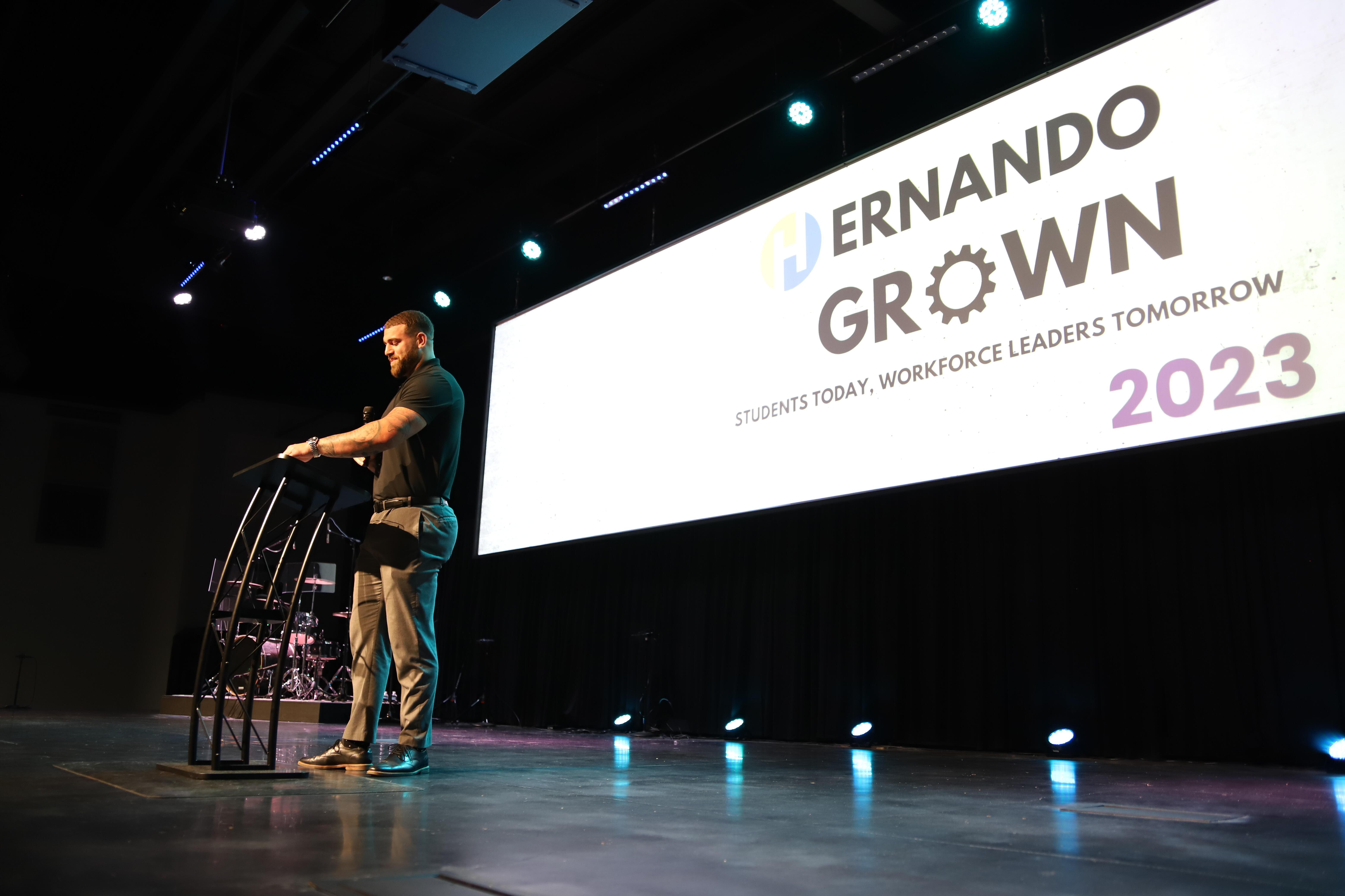 Speakers at Hernando Grown event