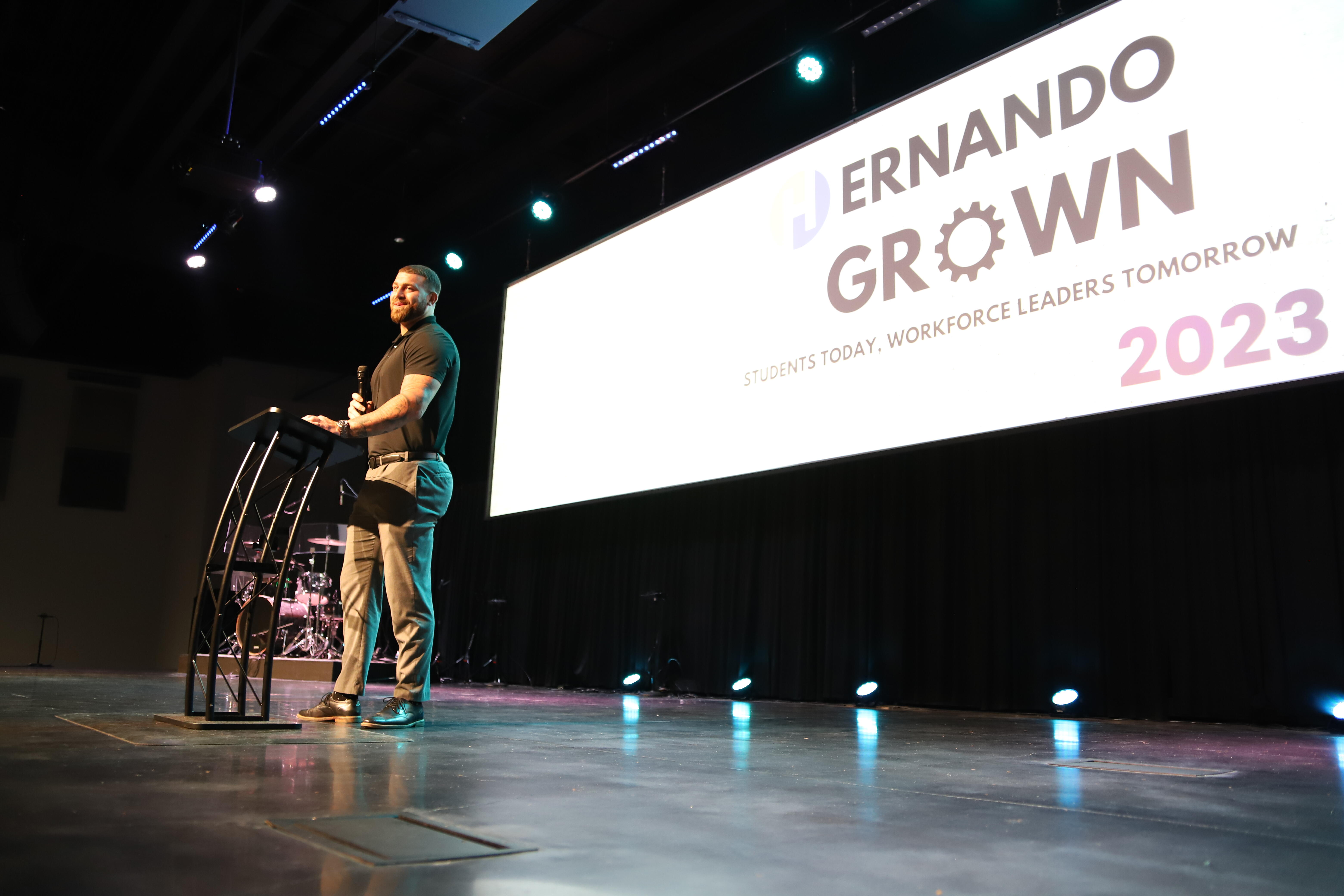 Speakers at Hernando Grown event