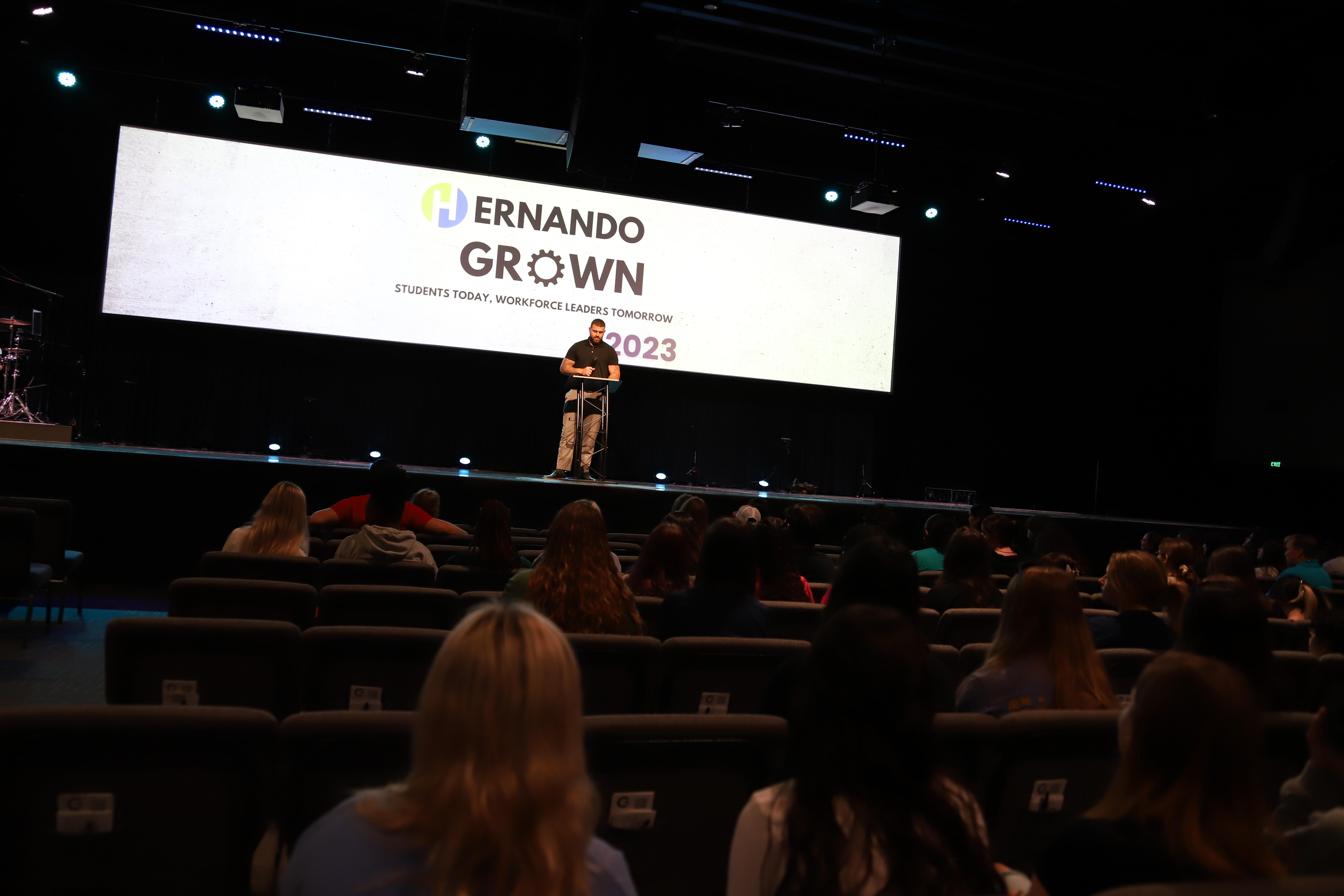 Speakers at Hernando Grown event