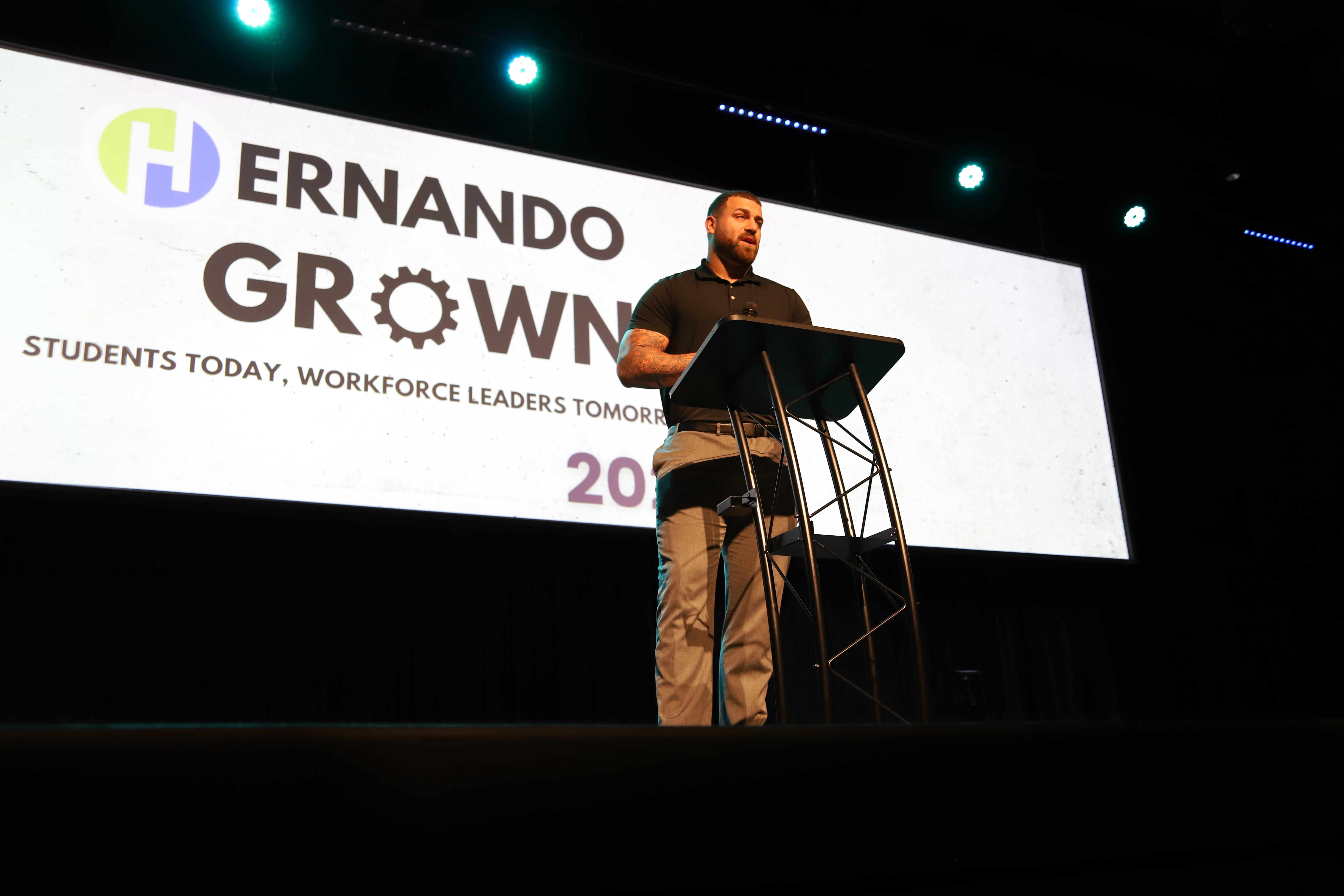 Speakers at Hernando Grown event