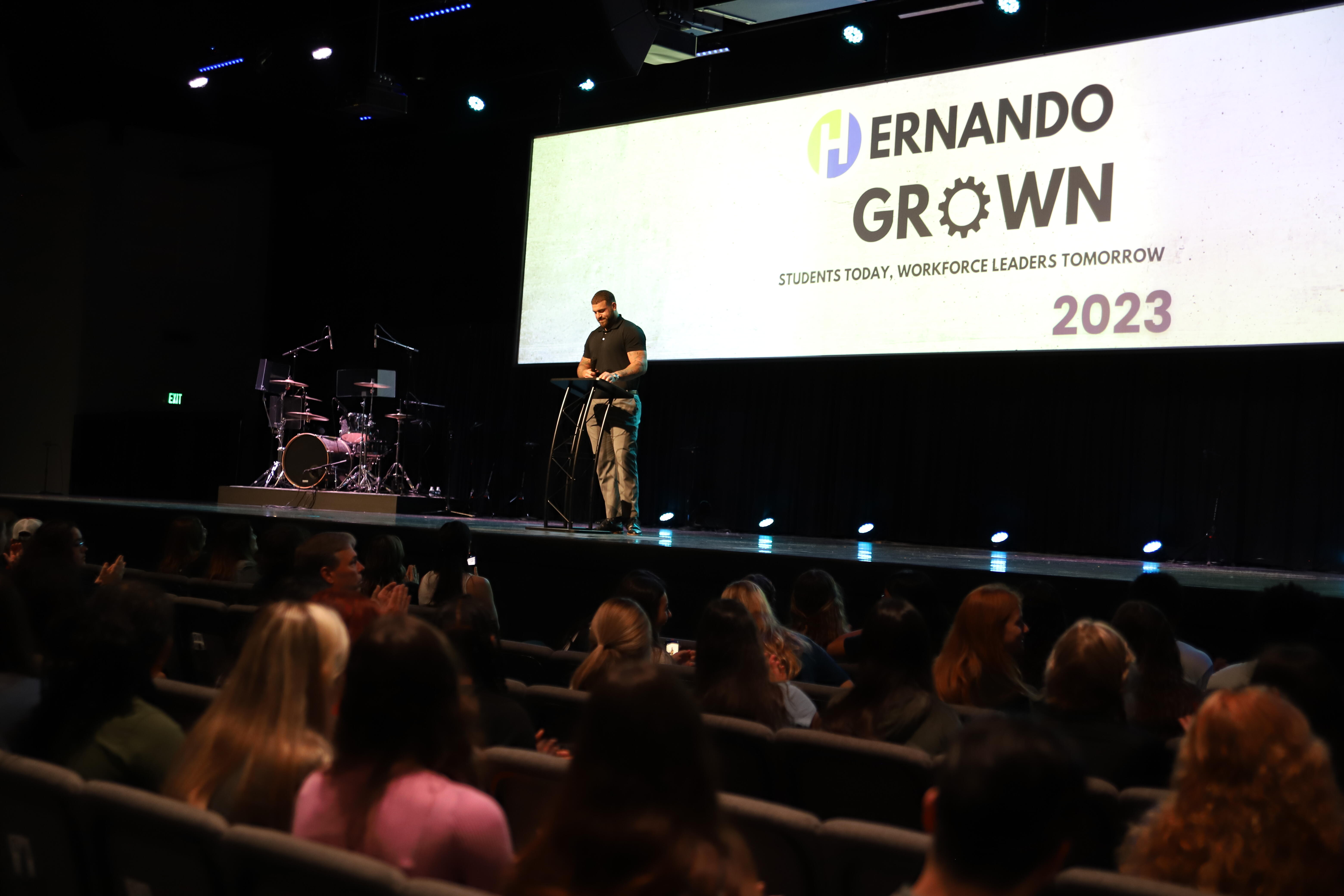 Speakers at Hernando Grown event
