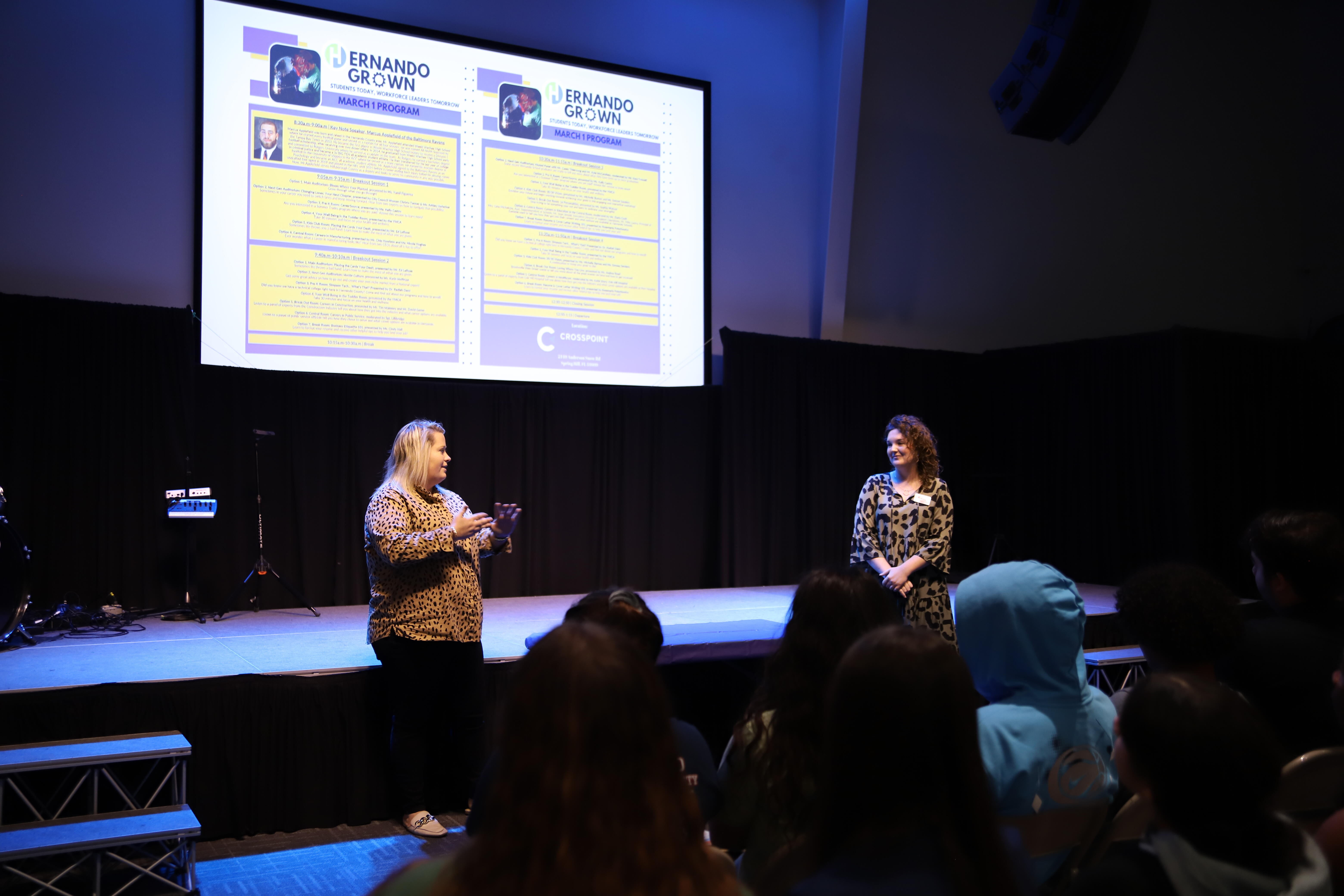 Speakers at Hernando Grown event