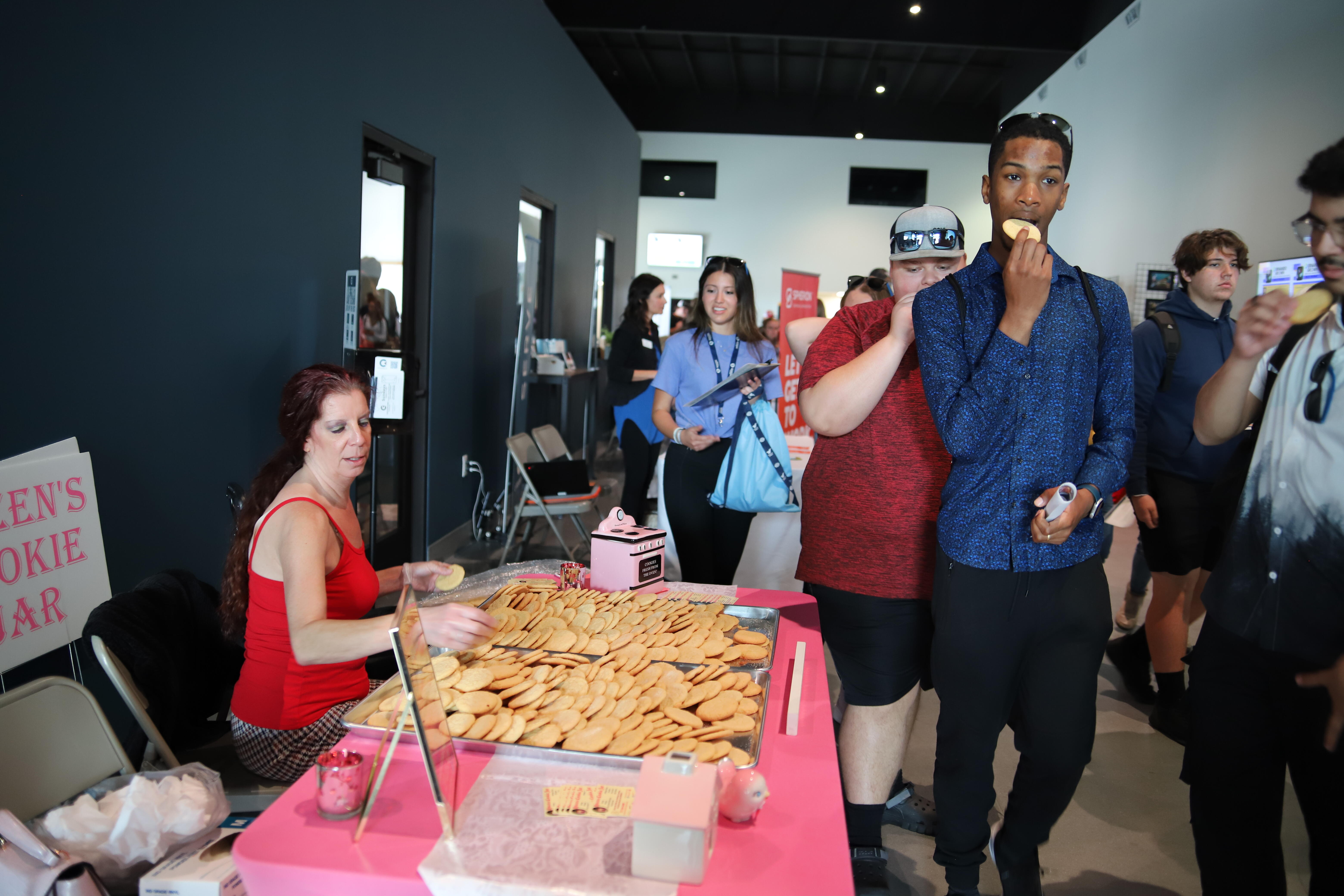 Students at the Hernando Grown event