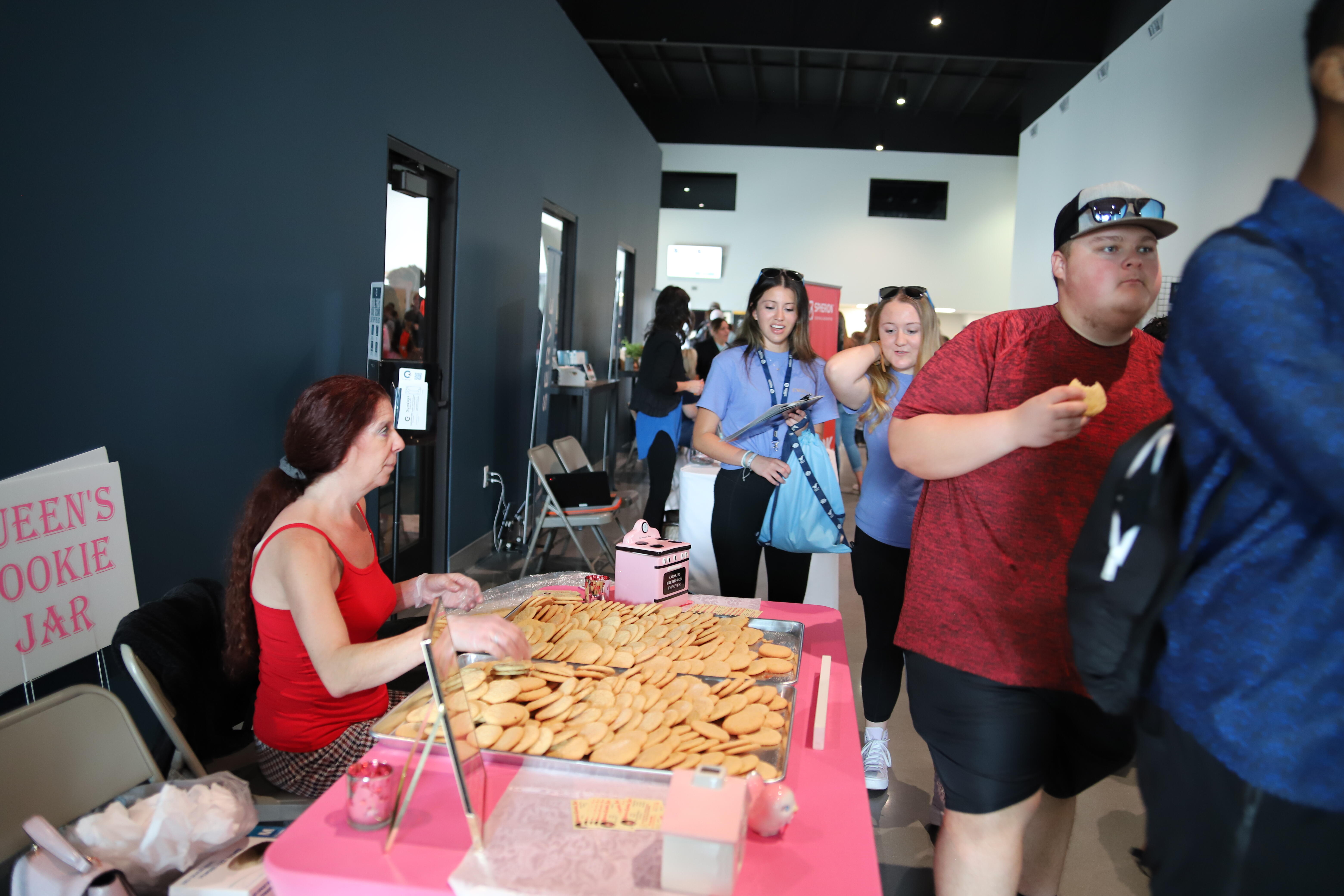 Students at the Hernando Grown event