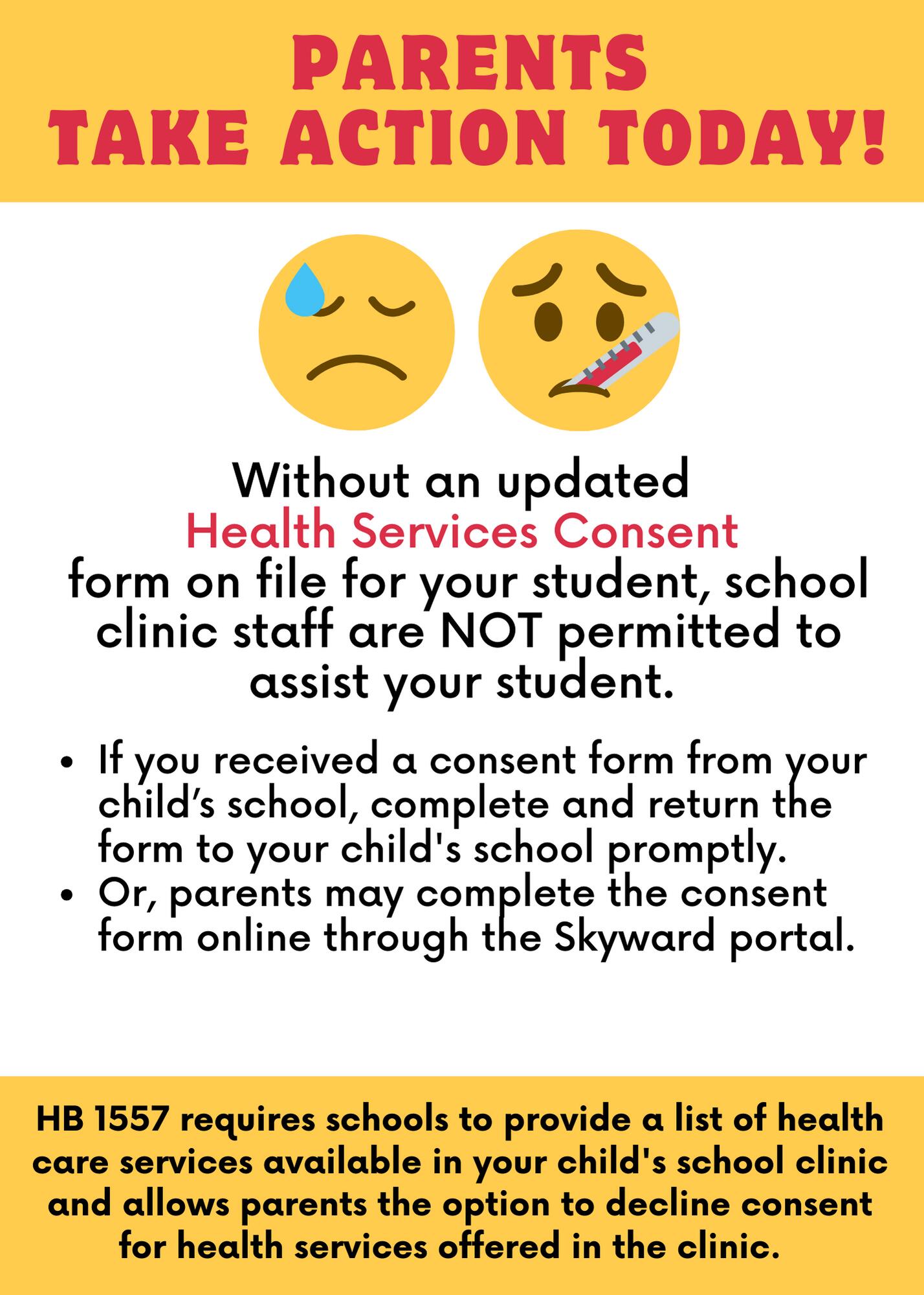 Health Consent flyer