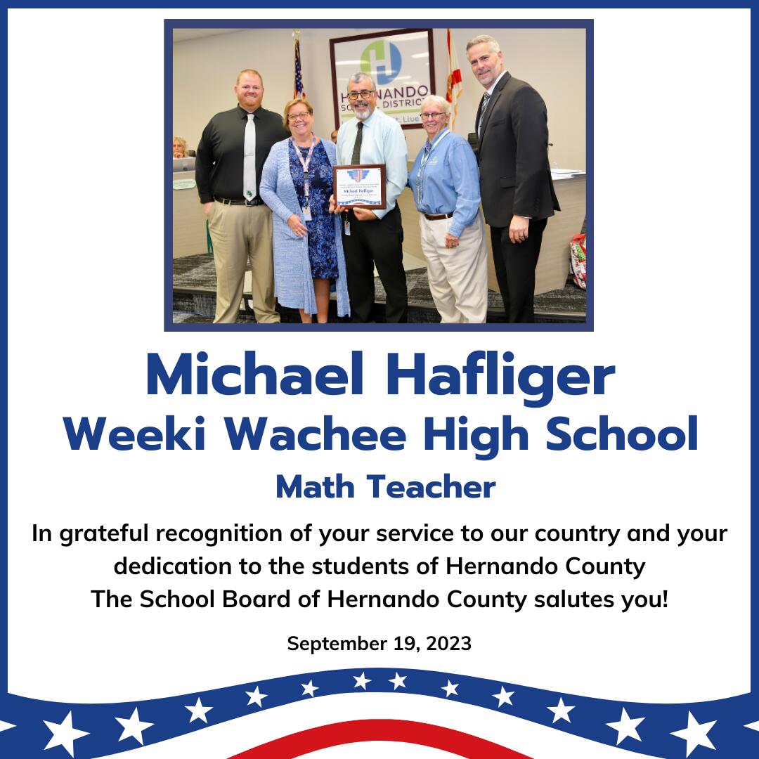 Michael Hafliger - Math Teacher