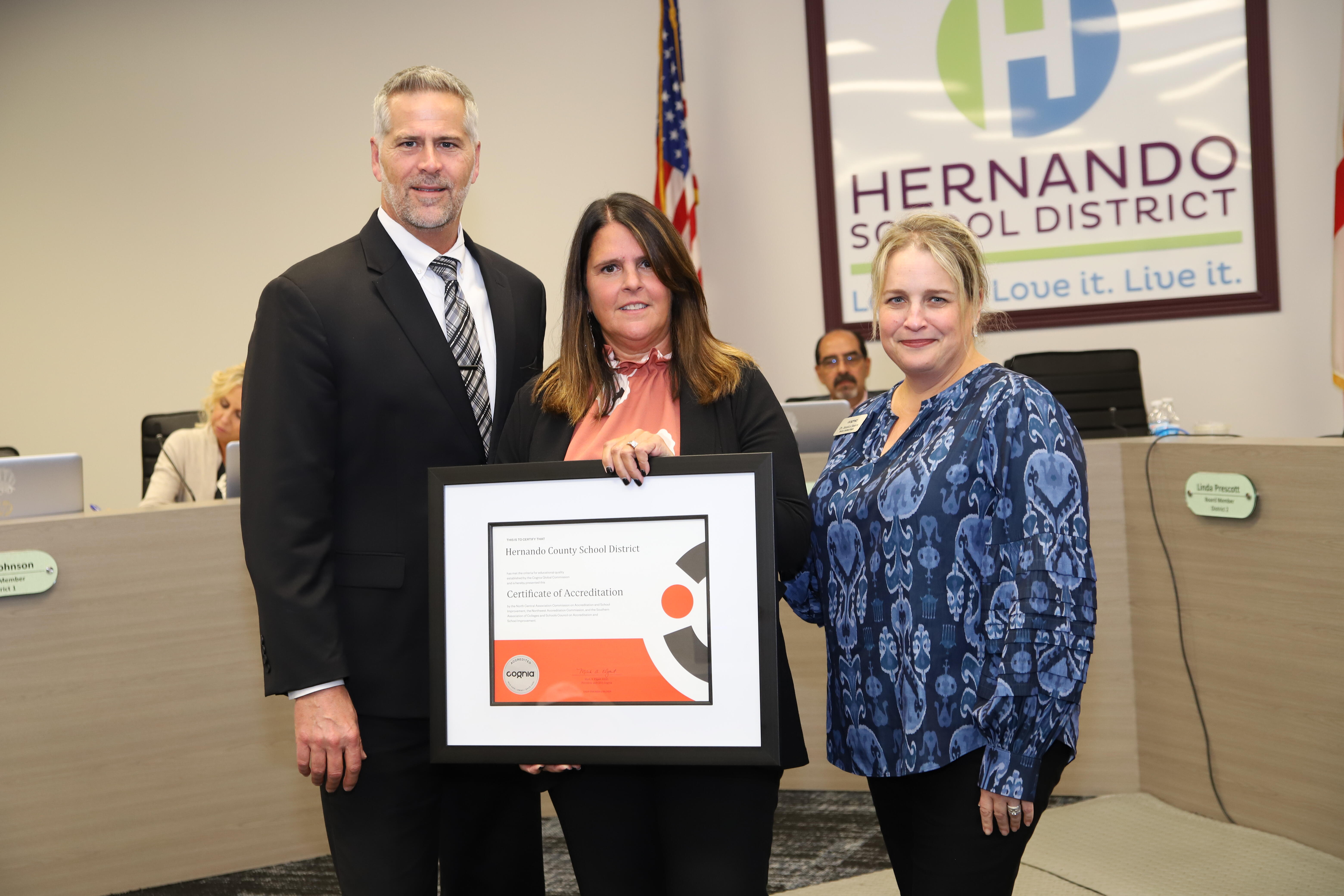 Presentation of Accreditation Certificate