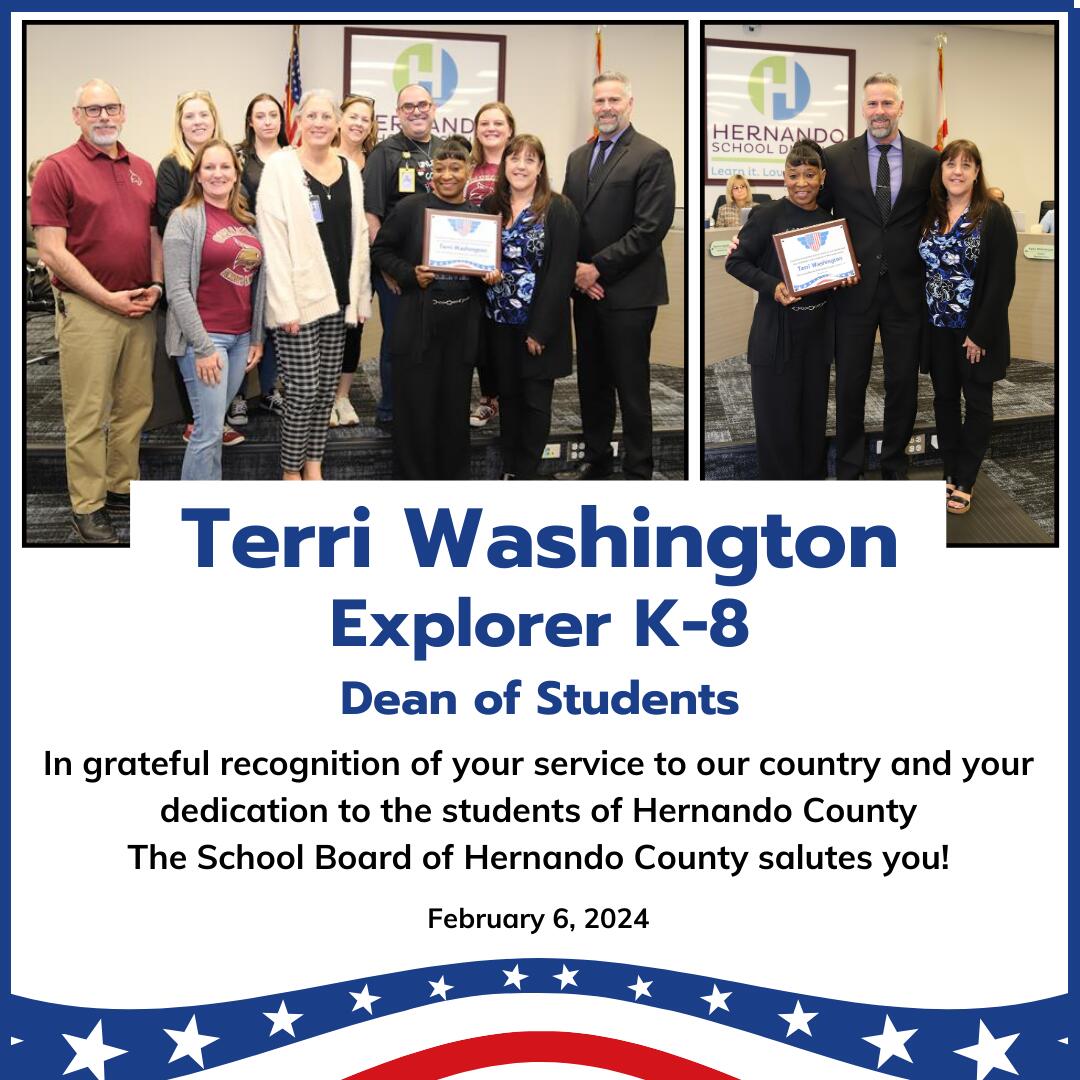 Terri Washington - Dean of Students - Explorer K8