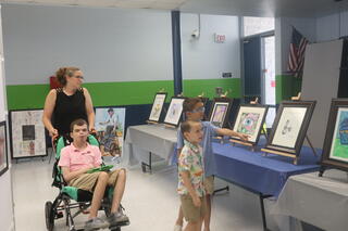 Viewers at Gallery night