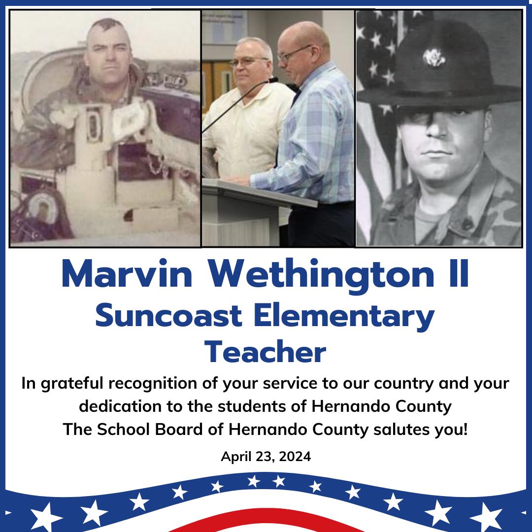 April HCAD Veteran - Marvin Wethington II
