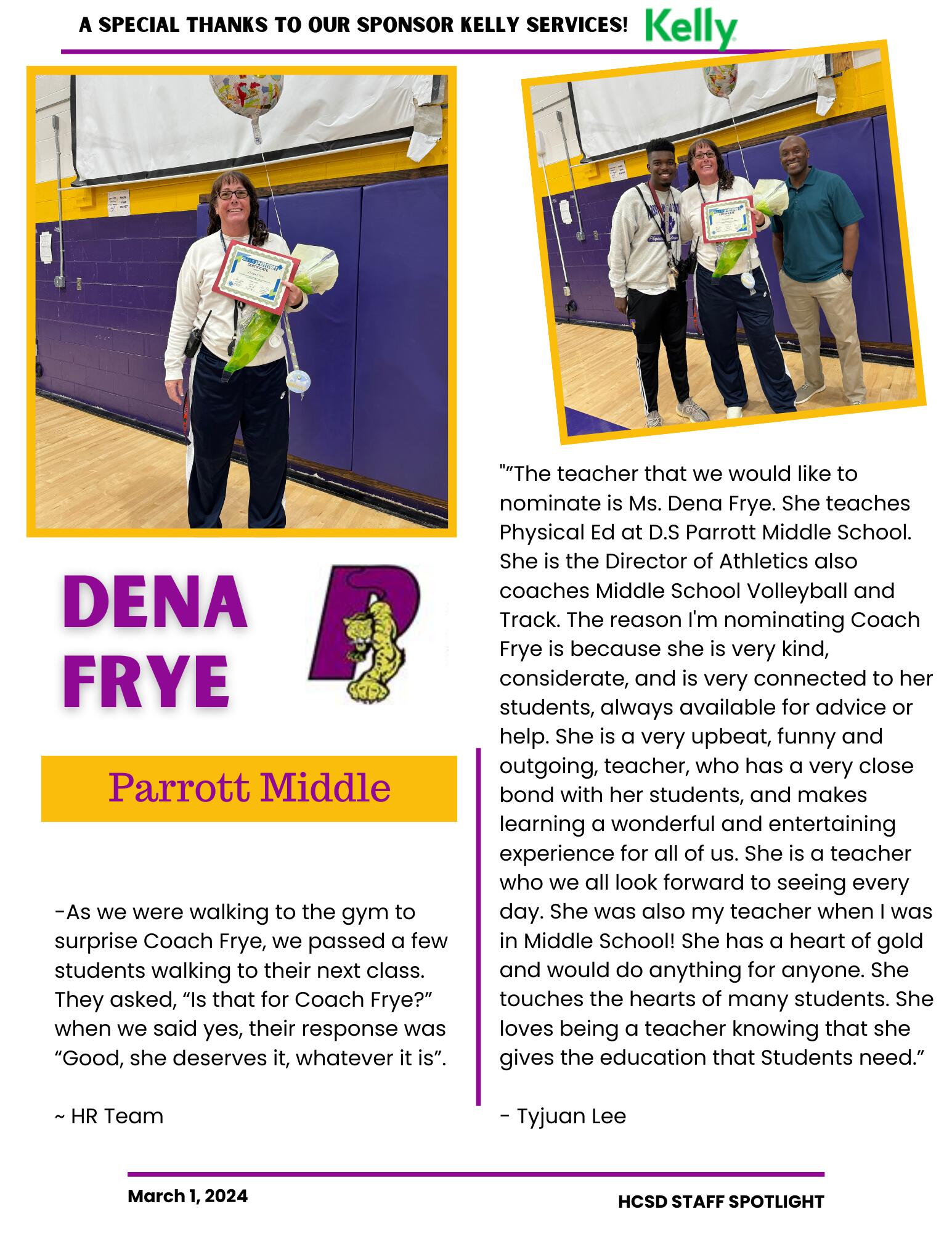 Staff Spotlight on Deanna Frye