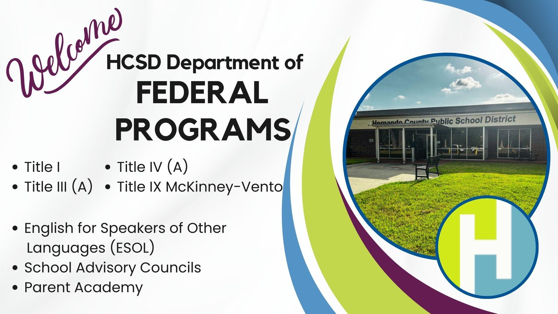 Federal Programs graphic