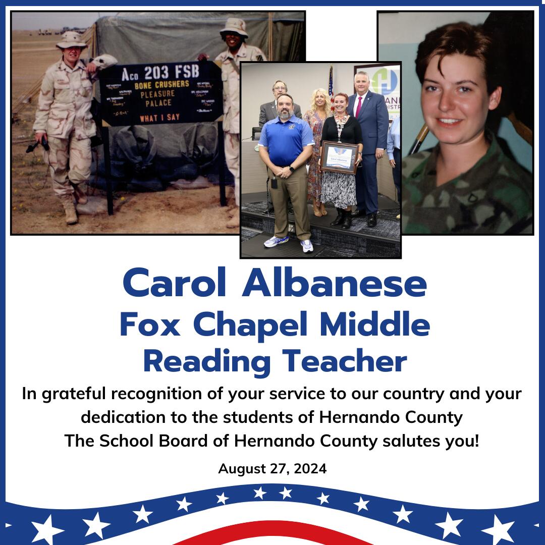 August Veteran - Carol Albanese