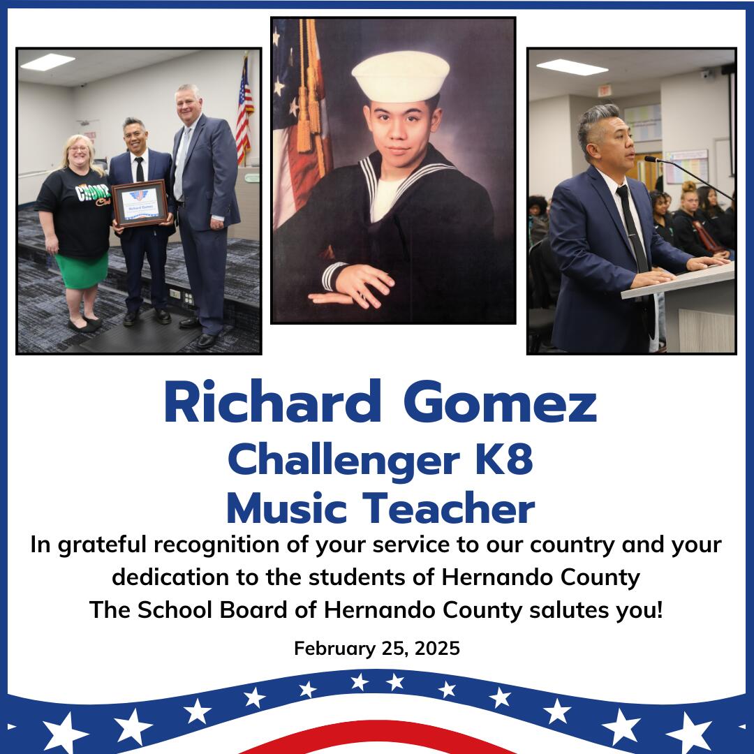 Richard Gomez - February Veteran of the Month