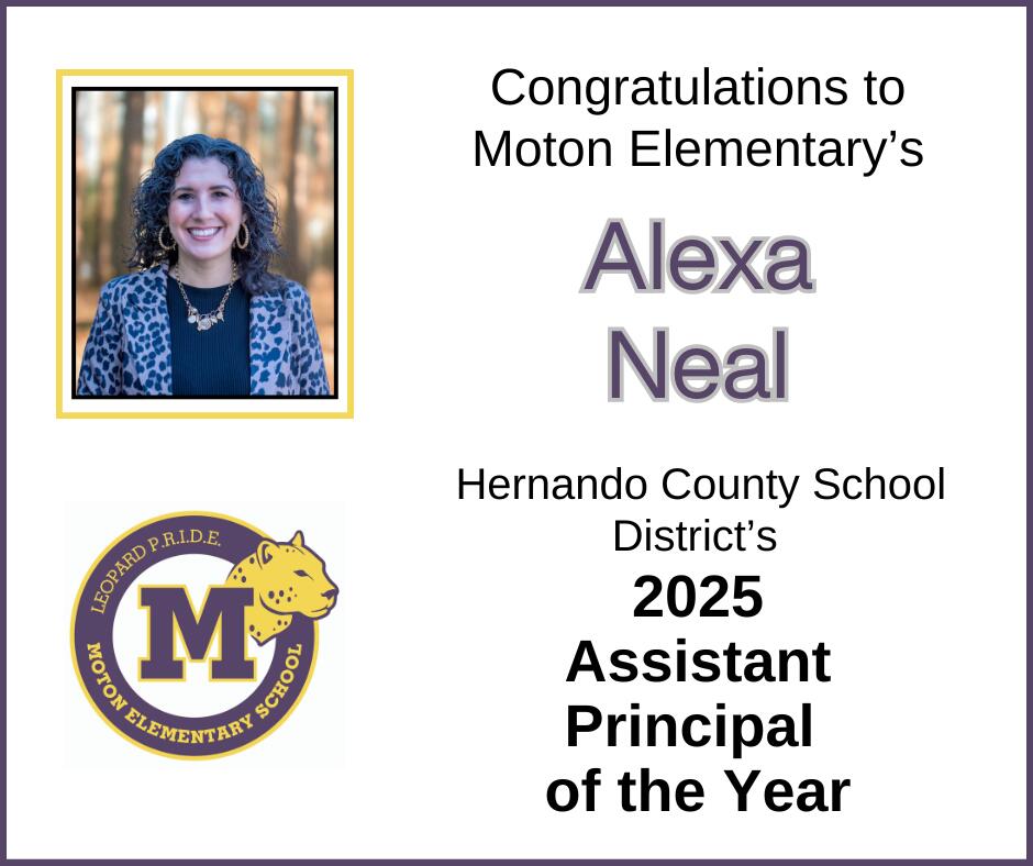 Alexa Neal - 2025 Assistant Principal of the Year