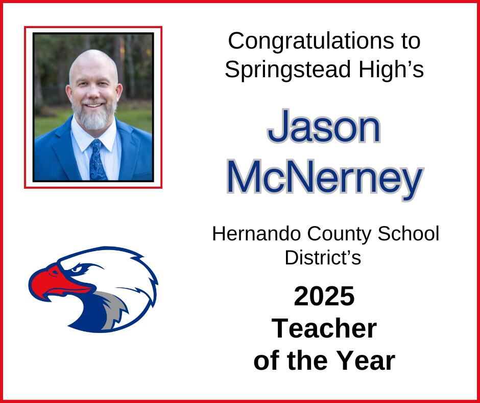 Jason McNerney - 2025 Teacher of the Year