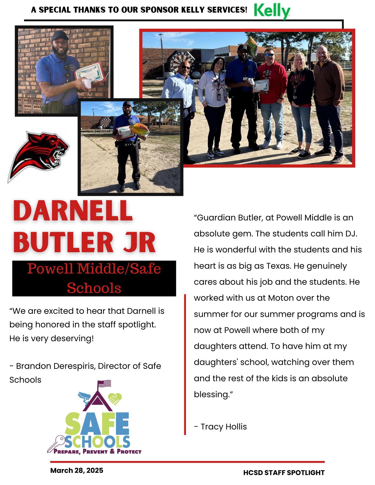 Staff Spotlight - Darnell Butler, Jr.