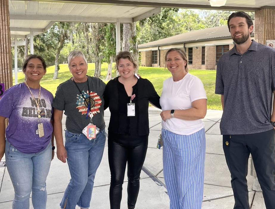 Staff members from Moton Elementary School