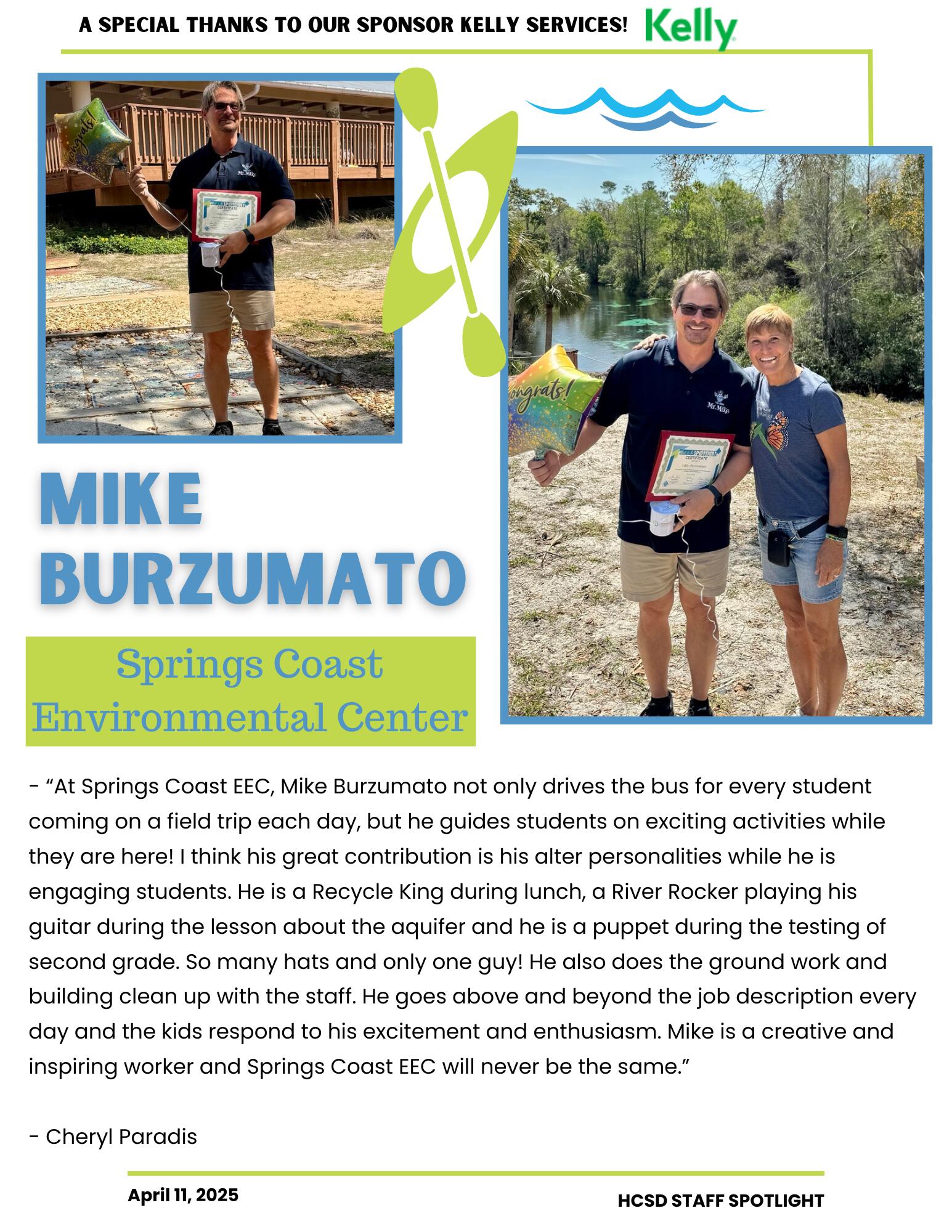 Staff Spotlight - Mike Burzamato