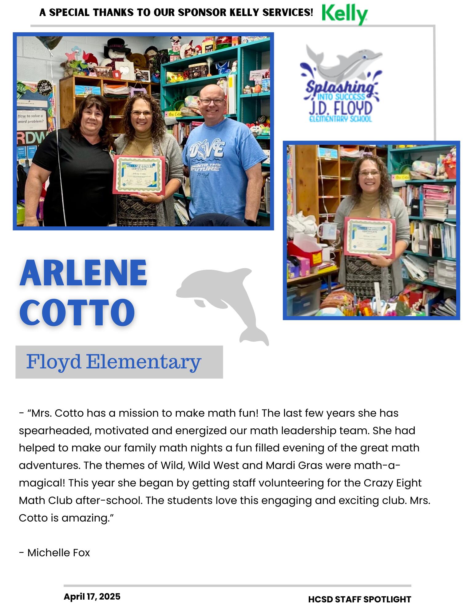 Staff Spotlight on Arlene Cotto