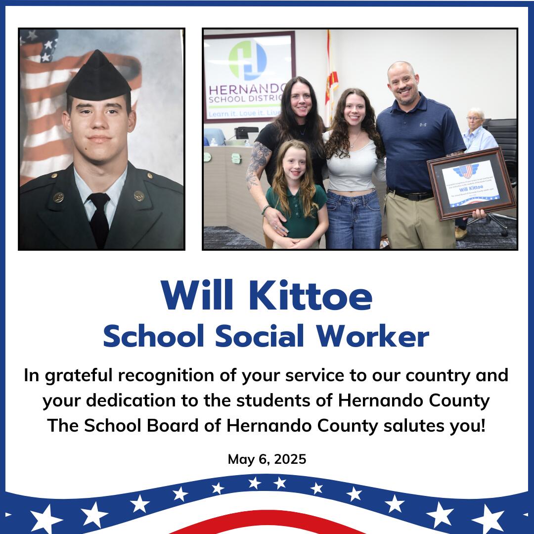 Will Kittoe - May 6 Veteran of the Month