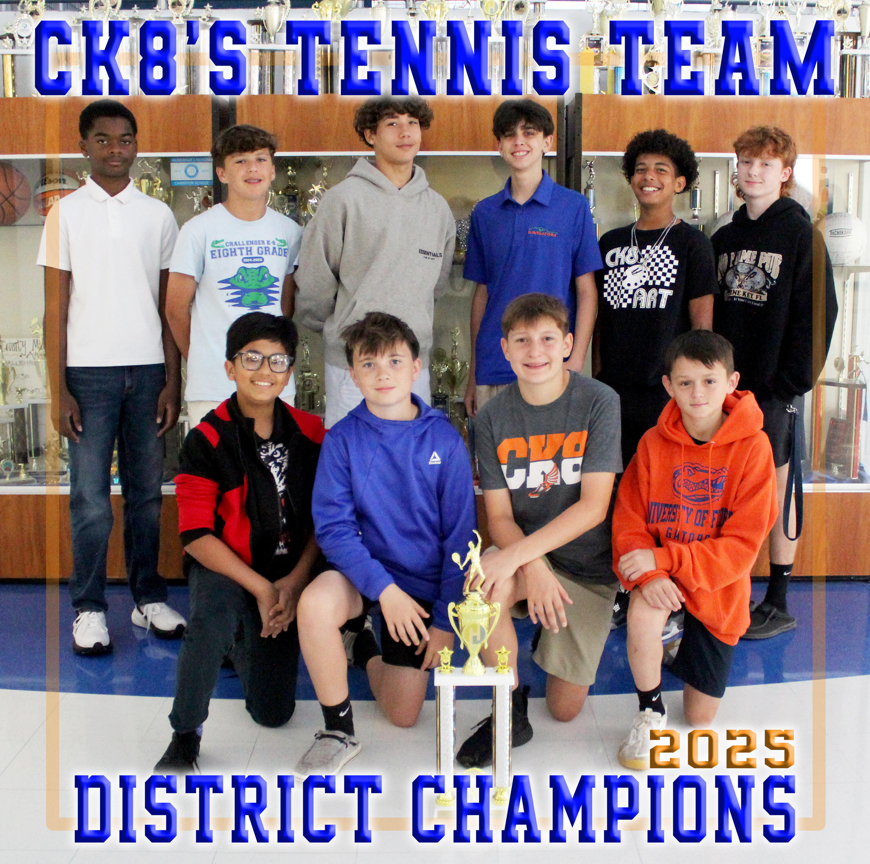 CK8 Captures M.S. Boys Tennis County Crown