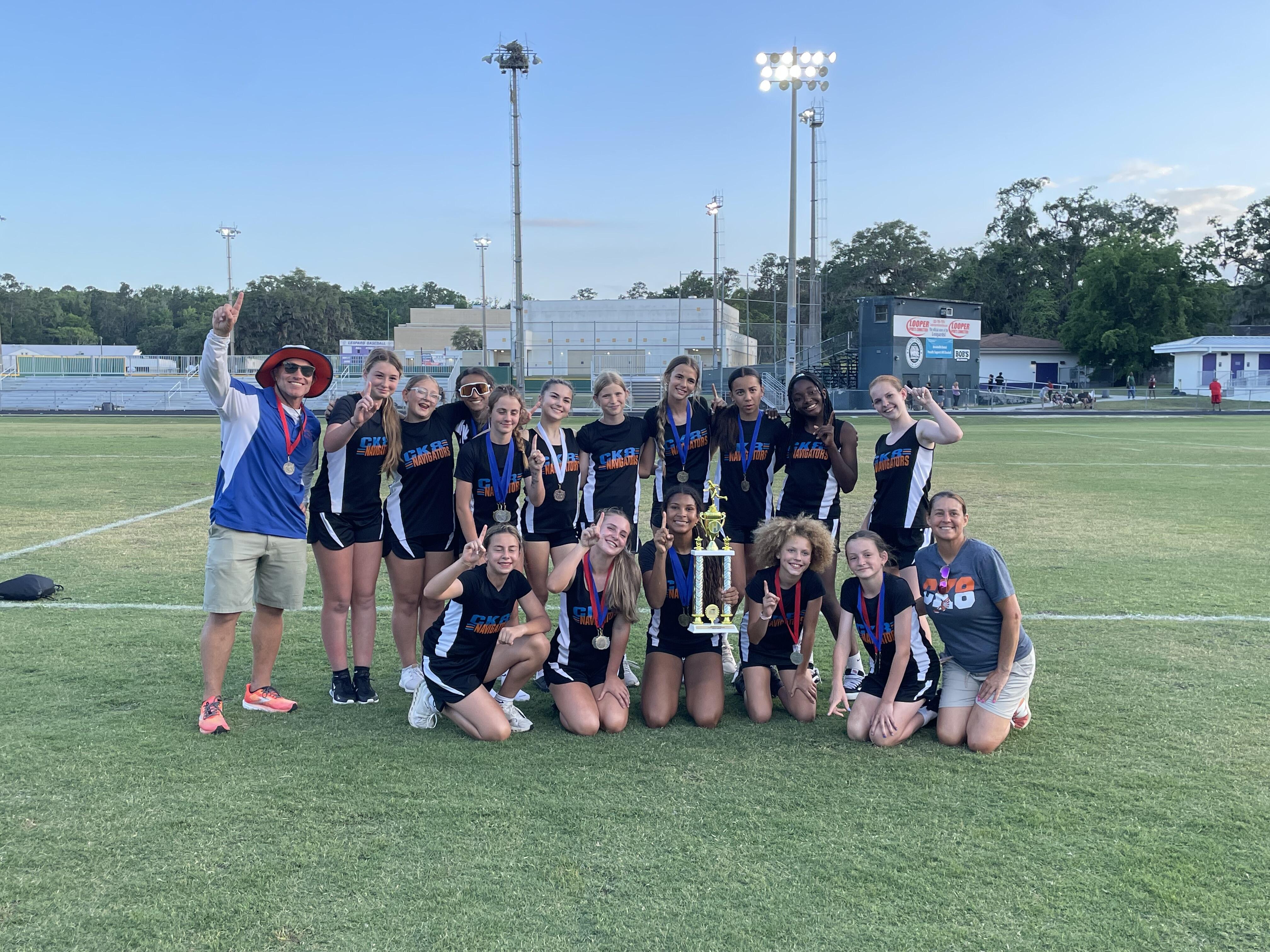 CK8 Girls Track & Field Team Takes the M.S. County Title