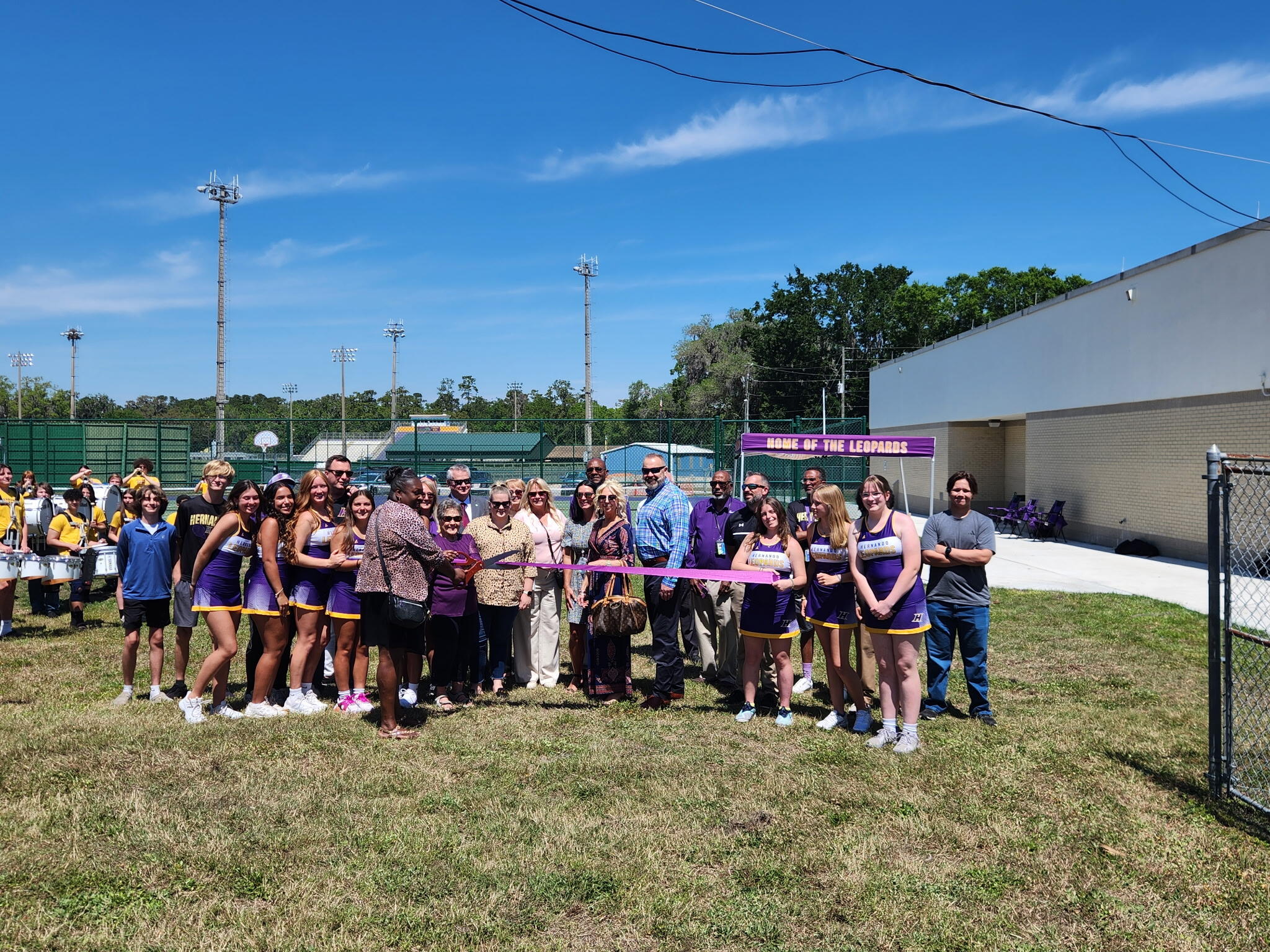 Hernando Tennis Court Ribbon Cutting