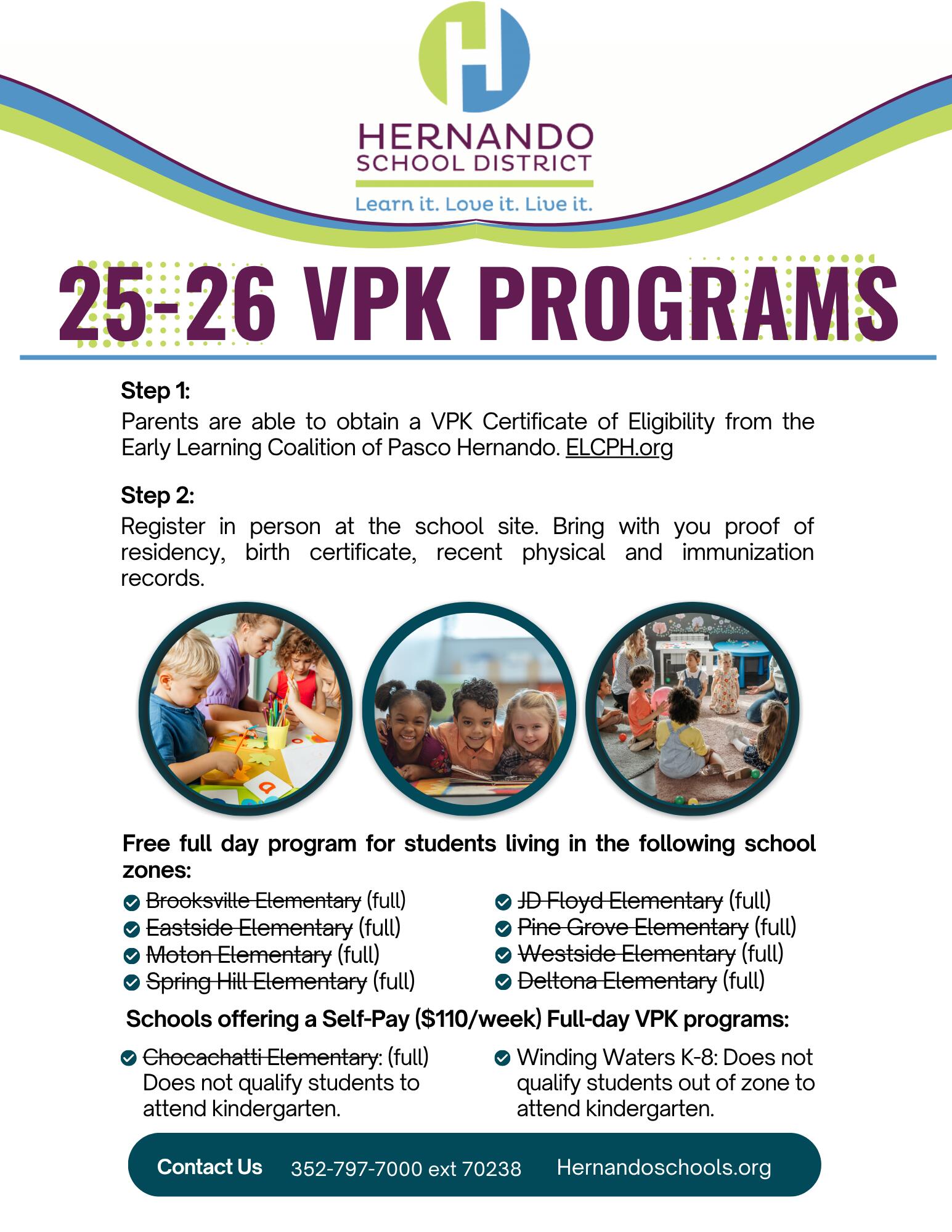 25-26 VPK Program Information