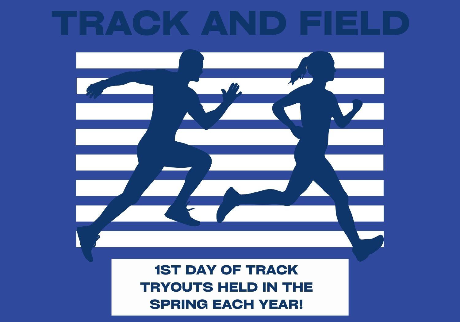 Track and Field Tryouts 1st day of track tryouts held in the spring each year. 