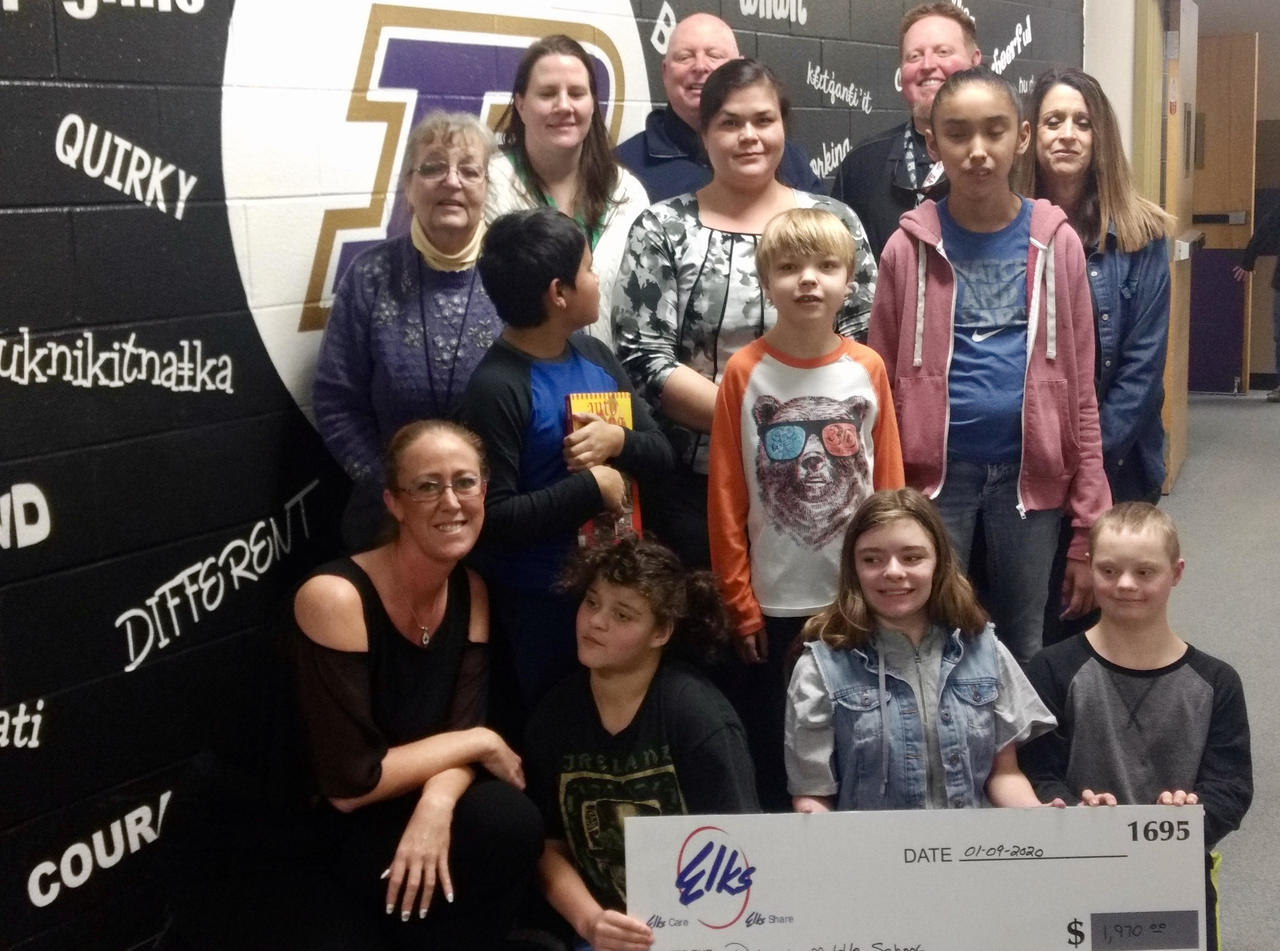 Thank you Mission Valley Elks Lodge 1695 Polson Middle School