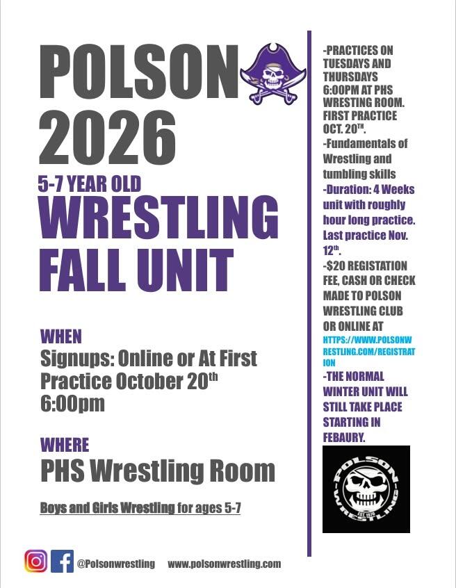 Polson Youth Fall Wrestling Unit | Polson School District