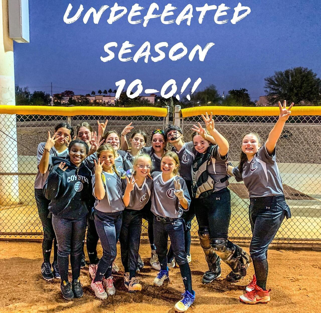 MS Softball goes Undefeated! | Desert Heights Charter Schools