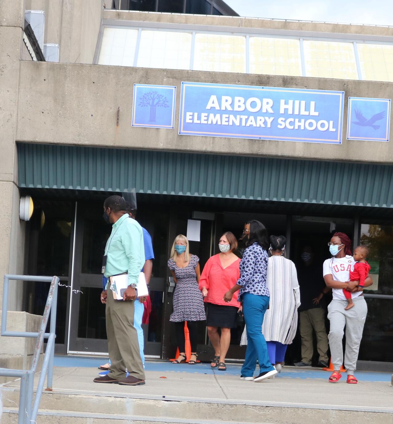 First full day of onsite instruction at Arbor Hill Elementary Arbor