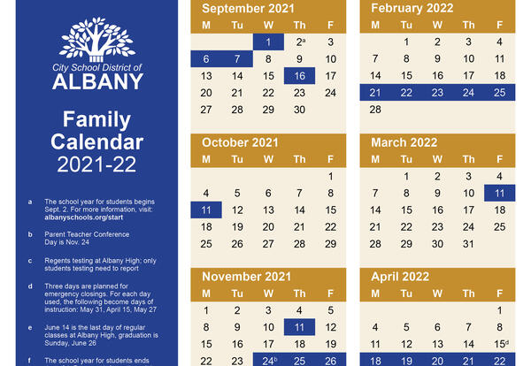 2021-22 Calendar Approved | Information Technology