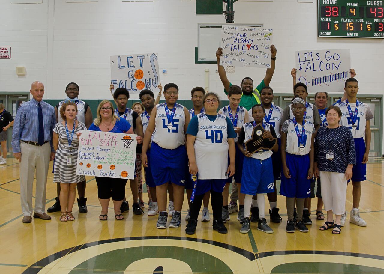 Congratulations unified basketball! Albany High School
