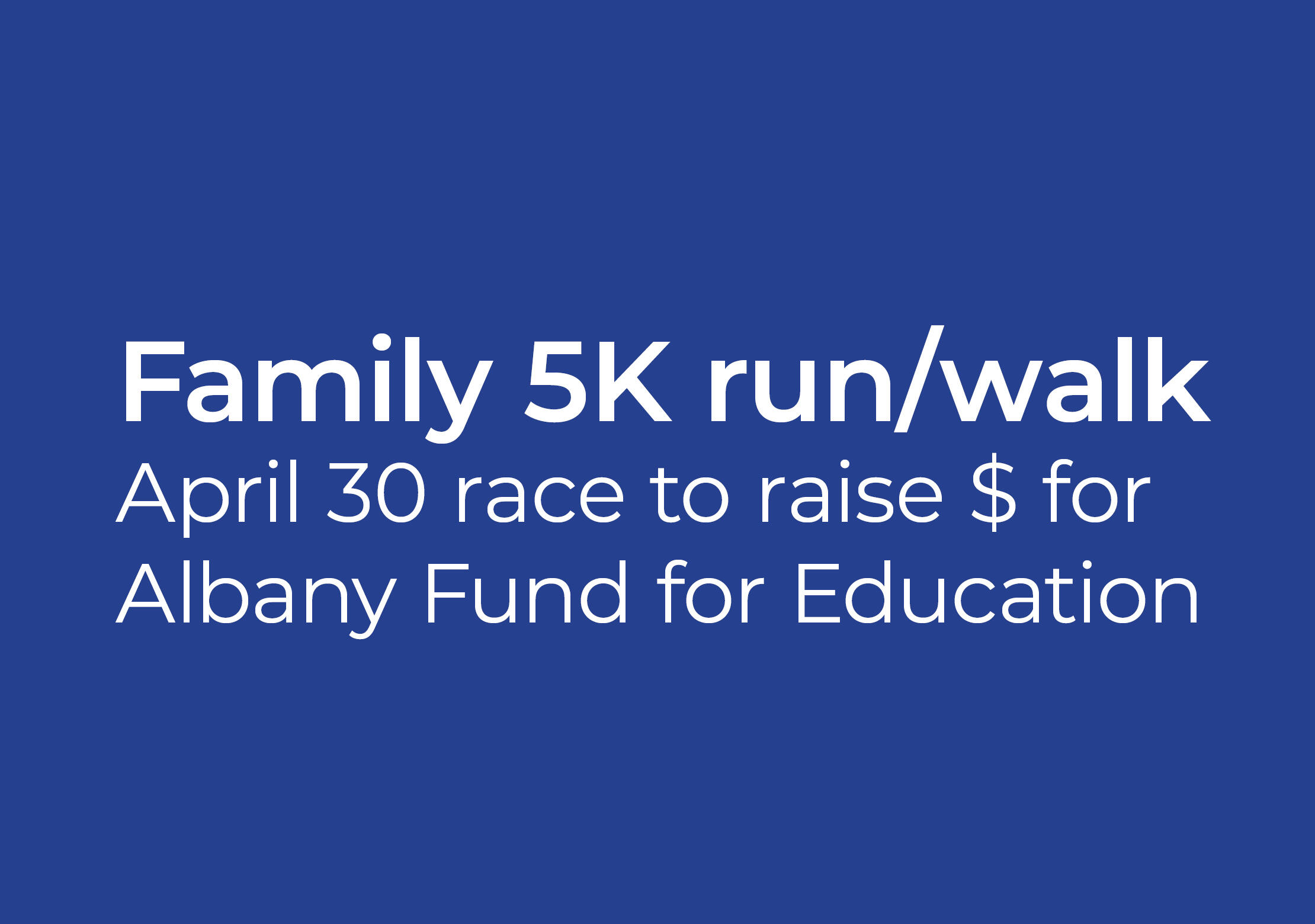 5K Run walk To Support Albany Schools April 30 2023 City School