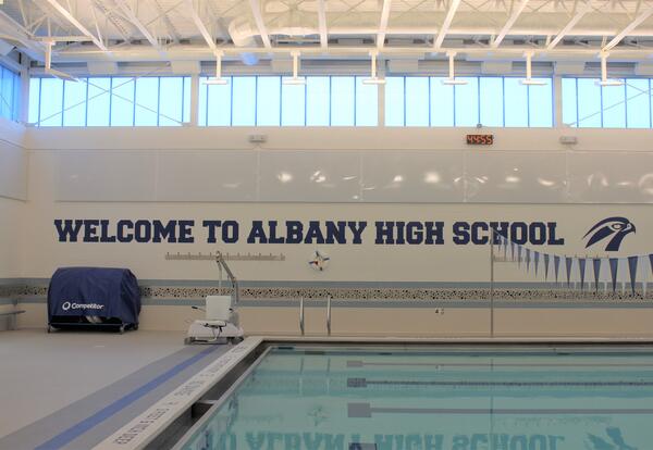 The Albany High School pool