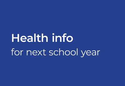 Health info for next year