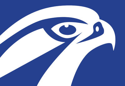 Albany High School Falcon logo.