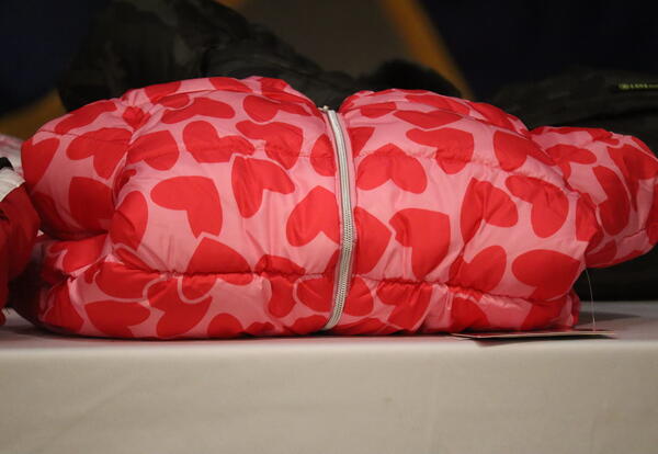 An example of a coat to be donated through the Cash for Coats drive