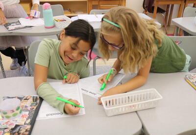 Third graders write about Jane Goodall.