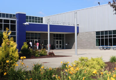 Exterior of Albany High building