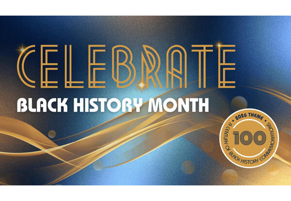 Black history month logo created by the Association for the Study of African American Life and History