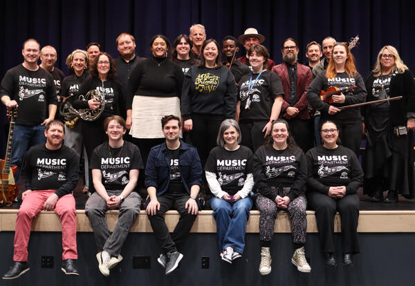 Group photo of the music department